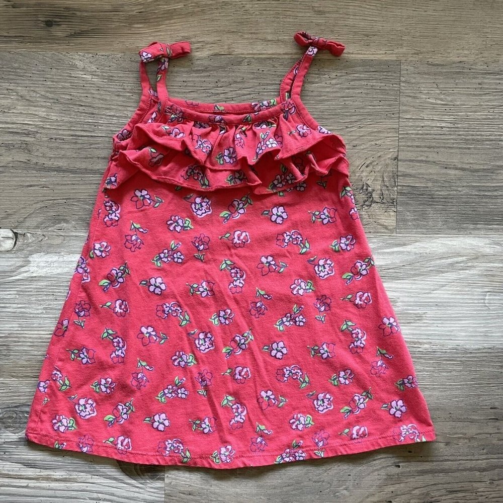 Little Girl’s Harper Canyon Red Floral Dress‎ with Bows Ruffles Size 2 Cute